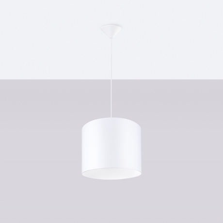 Ceiling pendant lamp NOVA 30 white + 1x LED Bulb E27 3000K Warm 7.5W 620lm