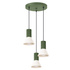 Pendant lamp ESTRIA 3P beige/olive green