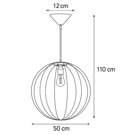 Pendant lamp ZIRO black