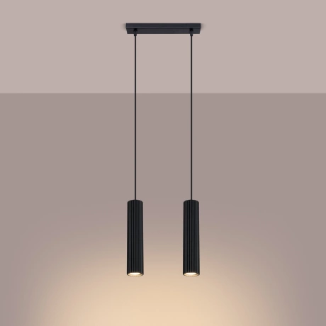 Pendant lamp KARBON 2 black
