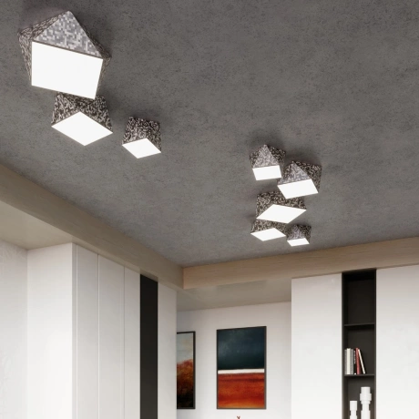 Ceiling lamp HEXA 45 silver