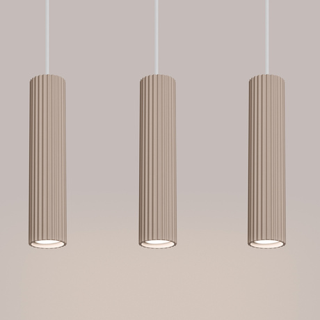 Pendant lamp KARBON 3L taupe
