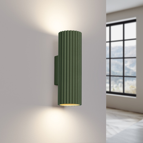 Wall lamp KARBON 20 olive green