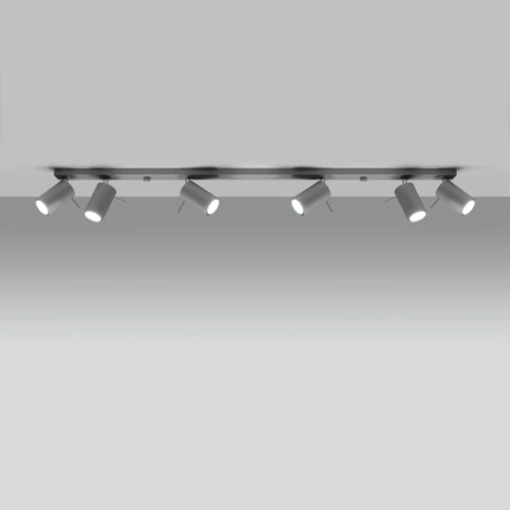 Ceiling lamp RING 6L grey