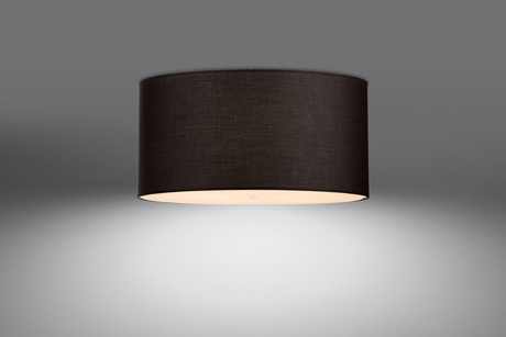 Ceiling lamp OTTO 50 in black color + 5x LED Bulb E27 3000K Warm 7.5W 620lm