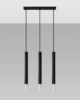 Pendant lamp VIZIER 3 black + 3x LED Bulb G9 3000K Warm 4.5W 510lm
