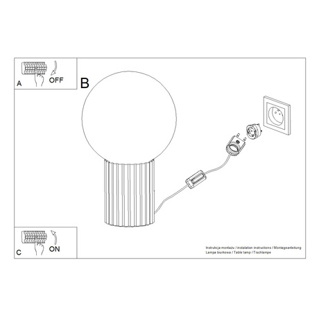 Table lamp HALO red ochra