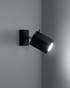 Wall lamp MERIDA 1 black + 1x LED Bulb GU-10 4000K Cool White 7W 630lm