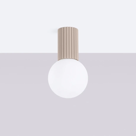 Ceiling lamp HALO taupe IP44