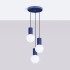 Pendant lamp HALO 3P ultramarine