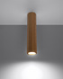 Ceiling lamp ZEKE 30 oak + 1x LED Bulb GU-10 3000K Warm 7W 620lm