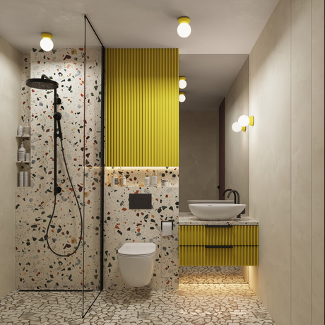 Wall lamp ZORI yellow IP44