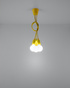 Hanging lamp DIEGO 3 yellow + 3x LED Bulb E27 3000K Warm 7.5W 620lm