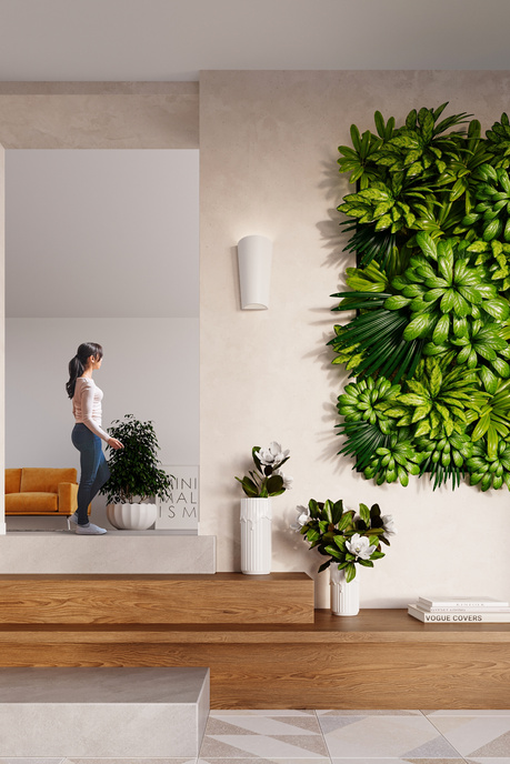 Wall lamp ceramic LANA white + 1x LED Bulb E27 3000K Warm 7.5W 620lm