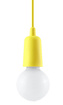 Ceiling lamp DIEGO 1 yellow + 1x LED Bulb E27 3000K Warm 7.5W 620lm
