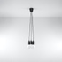 Pendant lamp DIEGO 3 black