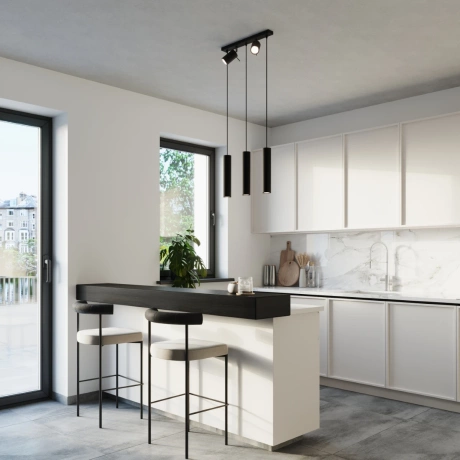 Pendant lamp RING 3 black