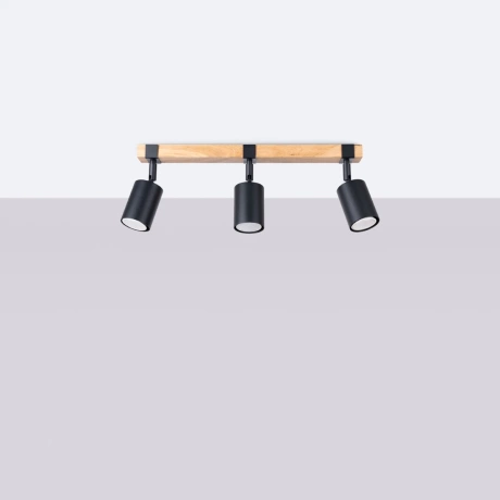 Ceiling lamp FAGER 3 black