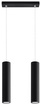Ceiling Pendant Light LAGOS 2 black + 2x LED Bulb GU-10 4000K Cool White 7W 630lm