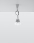 Hanging lamp DIEGO 3 gray + 3x LED Bulb E27 4000K Cool White 7.5W 650lm