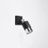 Wall lamp NERO black/chrome