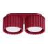 Ceiling lamp AURA 2 burgundy Gx53