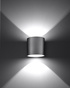 Wall lamp ORBIS gray + 1x LED Bulb G9 3000K Warm 4.5W 510lm