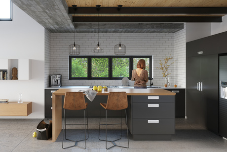 Ceiling lamp ANATA black + 1x LED bulb E27 3000K Warm 7.5W 620lm