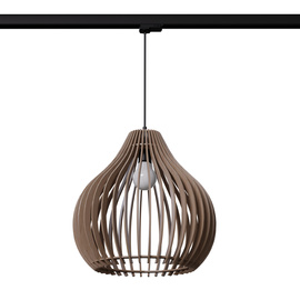 Pendant lamp APRILLA wood E27 #B