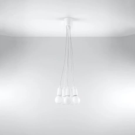 Pendant lamp DIEGO 5 white