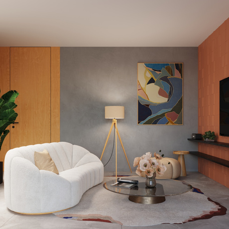 Floor lamp NATT beige