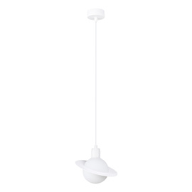 Pendant lamp HYPERION 1 white + 1x LED Bulb G9 3000K Warm 4.5W 450lm
