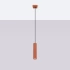 Pendant lamp KARBON 1 red ochre