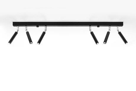 Ceiling lamp EYETECH 6 black + 6x LED Bulb G9 4000K Cool White 4.5W 530lm