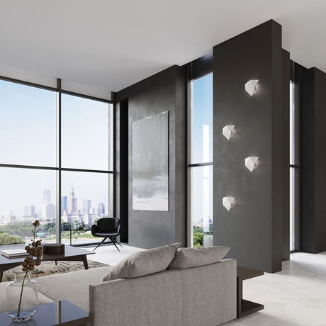 Wall lamp SOLIDO white + 1x LED Bulb G9 3000K Warm 4.5W 510lm