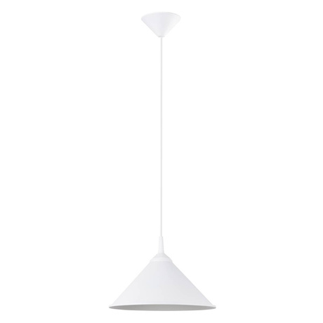 Ceiling pendant light ZUMA white + 1x LED Bulb E27 4000K Cool White 7,5W 690lm