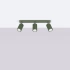 Ceiling lamp KARBON 3L olive green