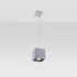 Pendant lamp QUAD 1 grey