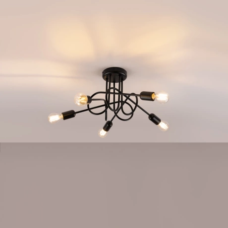 Chandelier LOOP 5 black
