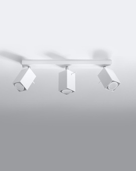 Ceiling lamp MERIDA 3 white + 3x LED Bulb GU-10 3000K Warm 7W 620lm