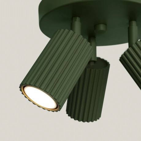 Ceiling lamp KARBON 3P olive green