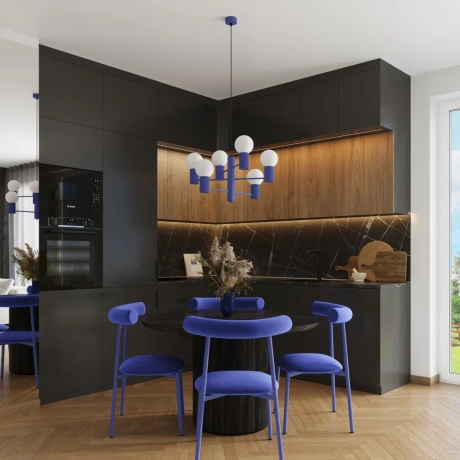 Chandelier HALO 6 ultramarine