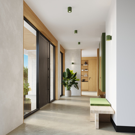 Wall lamp ORBIS concrete olive green