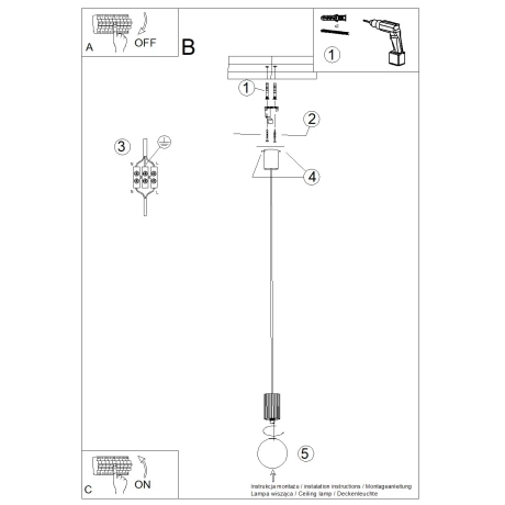 Pendant lamp HALO 1 taupe