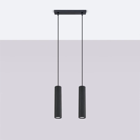 Pendant lamp KARBON 2 black