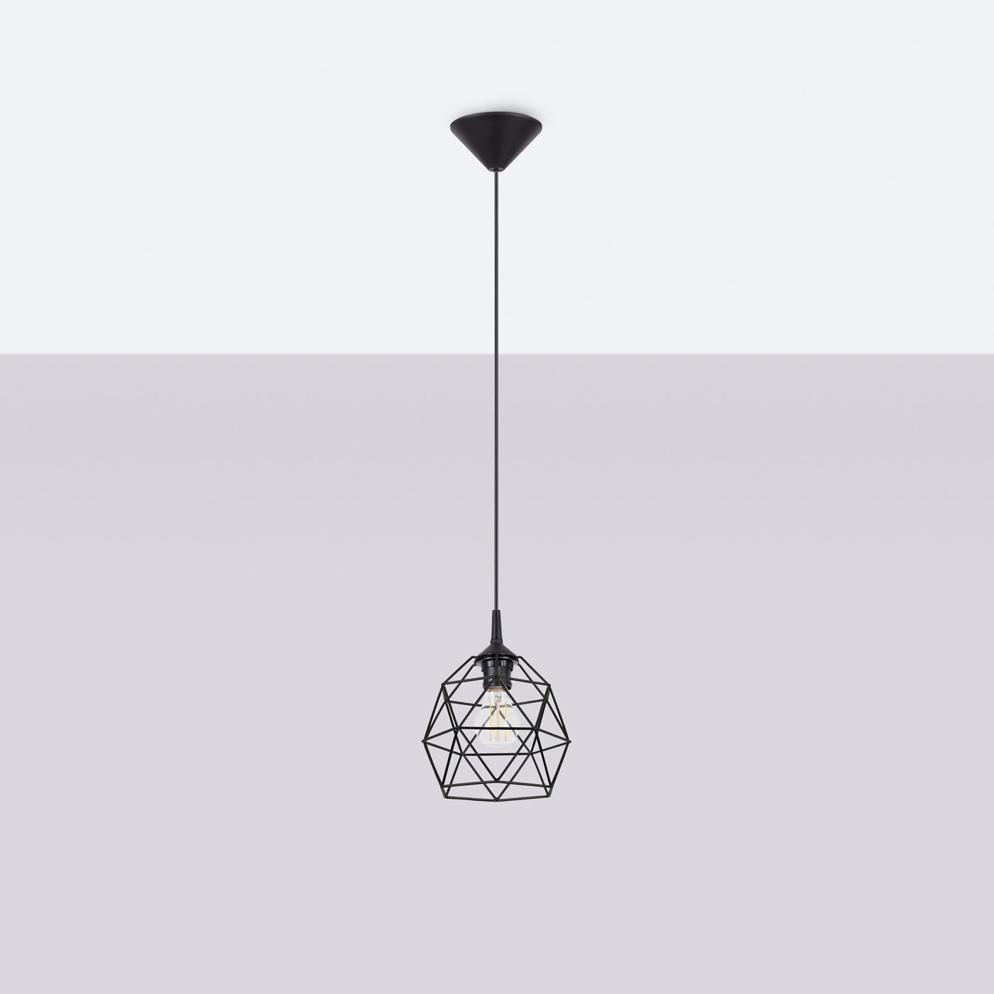 Pendant lamp TRIOM 20 black