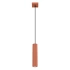 Pendant lamp KARBON 1 red ochre