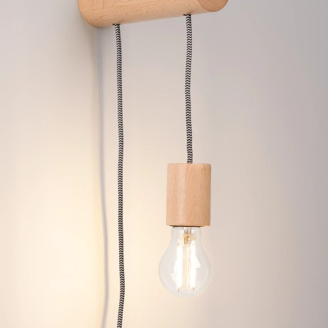 Wall lamp NIMBI E27 with a switch