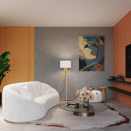 Floor lamp NATT white