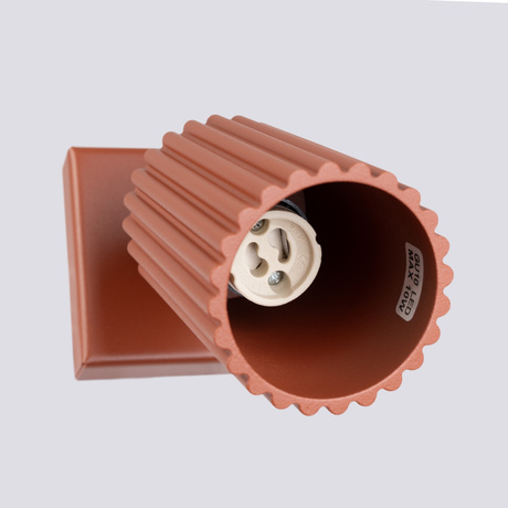 Wall lamp KARBON red ochre